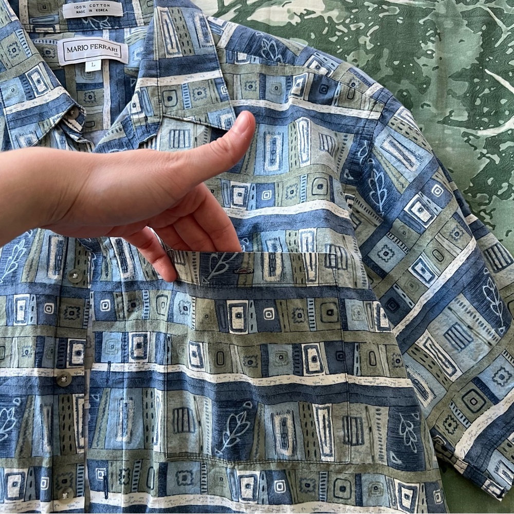 Mario Ferrari Patterned Button Up Shirt - Picture 6 of 9
